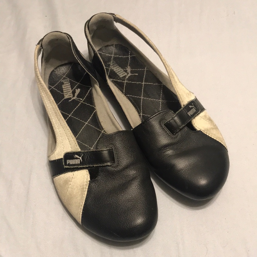 PUMA sandal black and cream
